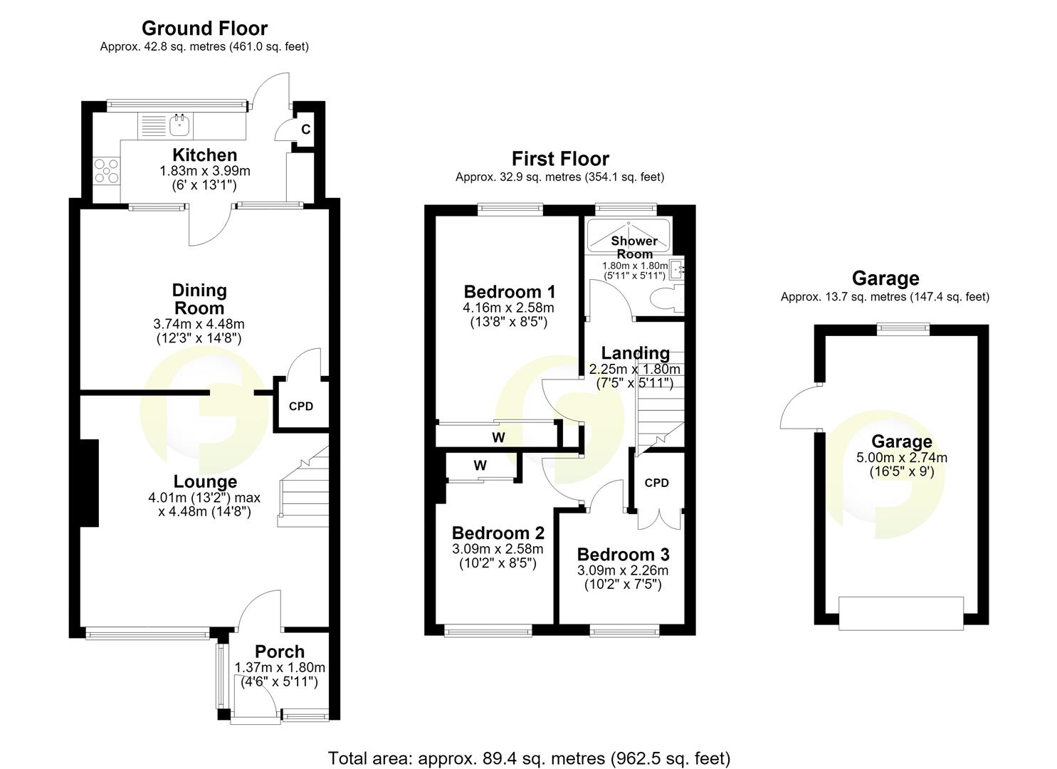 Floorplan.Tudor Avenue, North Shields